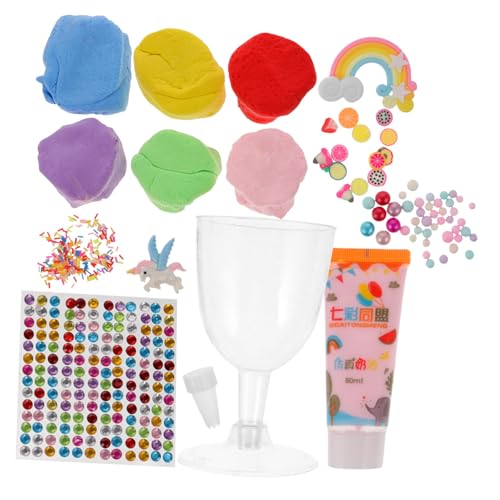Milisten 1 Satz DIY Tonspielzeug DIY bausatz DIY Kits Kinderhandwerk Children Toys Handwerk Modelliermasse zum Selbermachen Bastelwerkzeuge für zum Selbermachen Plastik von Milisten
