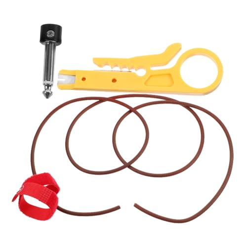 Milisten 1 Satz Gitarren Effektkabel Geräuschreduzierung mit Steckern und Clips für Bass und Gitarre Pedalboard Zubehör Langlebig und Praktisch von Milisten