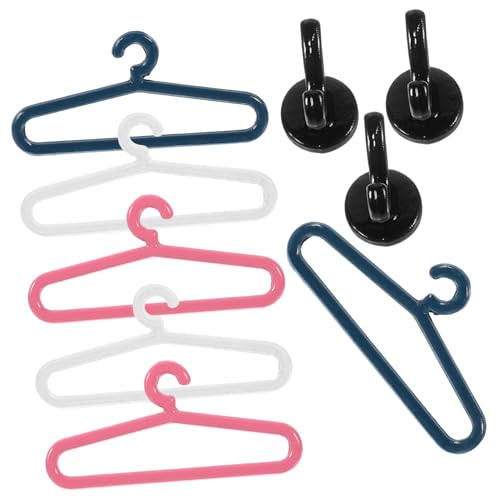 Milisten 1 Satz Mini Hanger Hook Kit Babybügel Platzsparende Kleiderbügel Haken Kleiderbügel Für Kleidung Mini Kleidungsstück Miniaturen Kleidung Mini-kleiderbügel Haus Puppe Möbel Plastik von Milisten