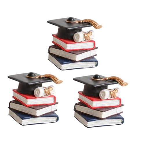 Milisten 1 Satz Phd Hut Buchdekoration Cupcake Topper Dessert Picks Für Den Abschluss 2024 Kuchenzubehör Für Den Abschluss Kuchendekoration Partyzubehör Glückwunsch Pick 3 Stück von Milisten
