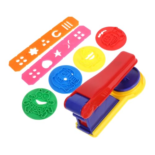 Milisten 1 Satz Plasticine Stempel Keksformen Modelliermasse Tonwerkzeuge aus Kunststoff für Kinderspielzeug Kekse Formen DIY-Ton-Kit Tonformen Tonpolymer Plastik von Milisten