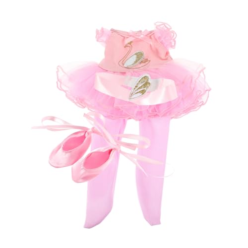 Milisten 1 Satz Puppenballettkostüm Formelle Kleidung für wiedergeborene Puppen Babypuppenkleidung Puppen Ballettkleid Ballettanzug für Puppen Ballerina-Accessoires für Mädchen Ballettrock von Milisten