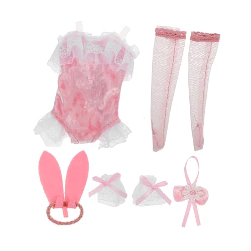 Milisten 1 Satz Puppenkleidung Kleidung Für Puppen Kaninchenpuppe Puppensachen Puppenzubehör Hasenkostüm Für Kleinkinder Prinzessin-Puppe-kostüm- Hasenkostüm Für Mädchen Polyester von Milisten