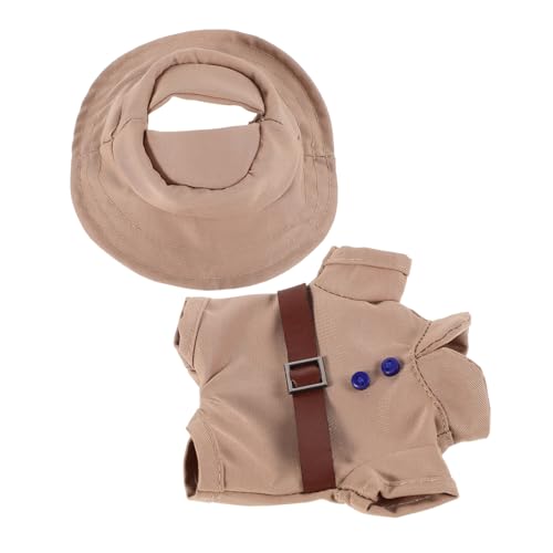 Milisten 1 Satz Puppenkleidung Kleidungsoutfits Für Babypuppen Wiederverwendbares Puppenkleid Puppe Verkleiden Sich Kleidung Puppe Süße Kleidung Zartes Puppendekor Khaki Polyester von Milisten
