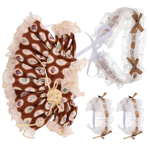 Milisten 1 Satz Puppenkleidung Prinzessinkleid Puppen Kleidungsstück Puppen Puppenmode Kleider Babydoll Kleidung Zubehör für Babypuppen Kleid für Puppe Stoff von Milisten