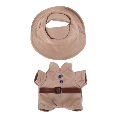 Milisten 1 Satz Puppenkleidung Puppe Verkleiden Sich Kleidung Kleidungsoutfits Für Babypuppen Dekoratives Puppenkostüm Bezauberndes Puppendekor Puppen-Outfit Khaki Polyester von Milisten