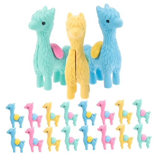 Milisten 1 Satz Radiergummi Klein Schule Figur Erasers for Adventsgeschenke Für Schulanfang Schulzeug Bürogadges Kindergäuer Mini-radierer Gummi Malen 20 Stück von Milisten