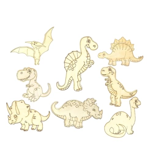 Milisten 1 Satz Teiliges Holz Dinosaurier Bastelset Unbemalte Holz Dino Ausschnitte Für Diy Und Kunstprojekte Basteln Für Erwachsene Für Geburtstage Und Weihnachten 8 Stück Milisten 1 Satz Teiliges Holz Dinosaurier Bastelset Unbemalte Holz Dino Ausschnitte Für Diy Und Kunstprojekte Basteln Für Erwachsene Für Geburtstage Und Weihnachten 8 Stück von Milisten