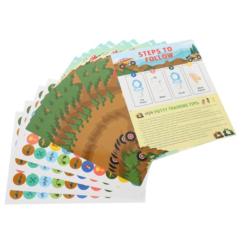 Milisten 1 Satz Töpfchentraining Aufkleber für Kleinkinder Motivierende Belohnungstafel mit Bunten Stickern zur Toiletten Gewohnheiten für Jungen und Sicher und Milisten 1 Satz Töpfchentraining Aufkleber für Kleinkinder Motivierende Belohnungstafel mit Bunten Stickern zur Toiletten Gewohnheiten für Jungen und Sicher und von Milisten