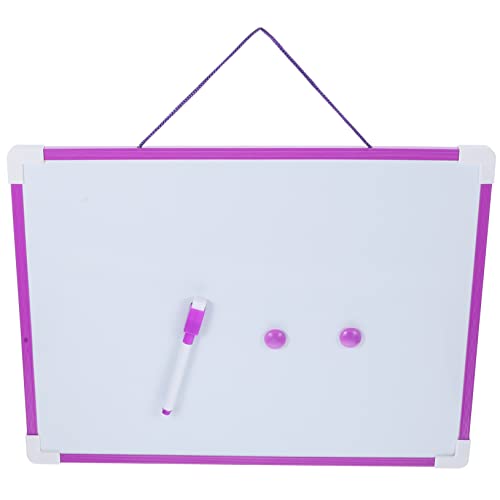 Milisten 1 Satz magnetisches Whiteboard hängendes Whiteboard trocken abwischbarer Radiergummi groß staffelei deko Gästetafel Magnetisches Zeichenbrett für PVC Violett von Milisten