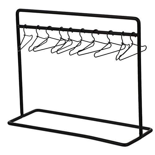 Milisten 1 Set Mini Kleiderbügel Kleiderbügel Puppengarderobe Puppenschrank Kleidung Kleidungsstück Puppenzubehör Modepuppe Miniaturregal Puppenhalter Puppe Puppenhaus Miniaturzubehör von Milisten
