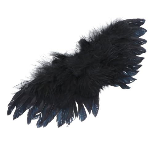 Milisten 1 Stück Puppe Kleine Engelsflügel Kleidung Engelsflügelverzierung Engelsflügel DIY Ornament Engelsflügel Dekoration DIY-verzierung DIY Schmuck Black von Milisten