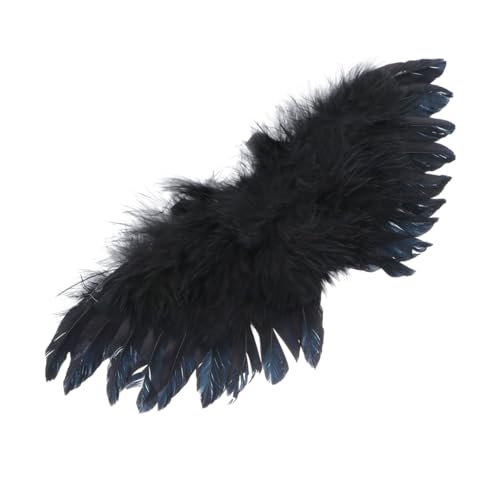 Milisten 1 Stück Puppe kleine Engelsflügel Kleidung DIY Engelsflügelverzierung Engelsflügel Dekoration DIY Schmuck Engelsflügel selber Machen DIY-Verzierung Black von Milisten