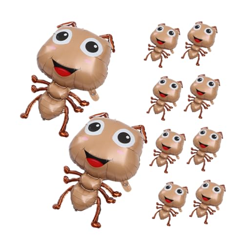 Milisten 10stücke Ameisenballons Zum Geburtstag Cartoon Ant Luftballons Für Party Dekoration Aufblasbare Folienballons Mit Insektenthema Für Kindergeburtstage von Milisten