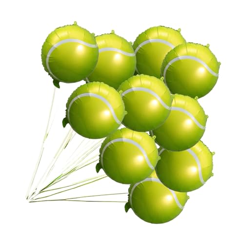 Milisten 10 Stück Aufblasbare Tennisball Luftballons Metallic Dekoration für Sport Motto Geburtstagsfeiern Indoor Outdoor Wiederverwendbar Milisten 10 Stück Aufblasbare Tennisball Luftballons Metallic Dekoration für Sport Motto Geburtstagsfeiern Indoor Outdoor Wiederverwendbar von Milisten