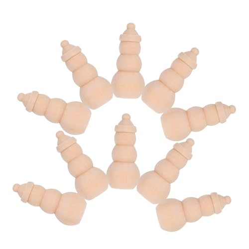 Milisten 10 Stück Blanke Holz Schneemann Puppen Unbemalte Weihnachts Deko aus Naturbelassenem Holz Mini Holzfiguren zum Bemalen für DIY Basteln und Kreative Malprojekte Milisten 10 Stück Blanke Holz Schneemann Puppen Unbemalte Weihnachts Deko aus Naturbelassenem Holz Mini Holzfiguren zum Bemalen für DIY Basteln und Kreative Malprojekte von Milisten
