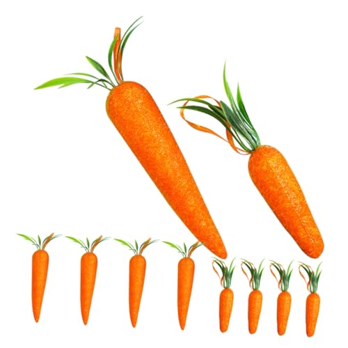 Milisten 10 Stück Hängende Karotten Deko Künstliche Karotten Ornamente für Ostern Realistische Hängedekoration für Wände Türen und Partys Milisten 10 Stück Hängende Karotten Deko Künstliche Karotten Ornamente für Ostern Realistische Hängedekoration für Wände Türen und Partys von Milisten