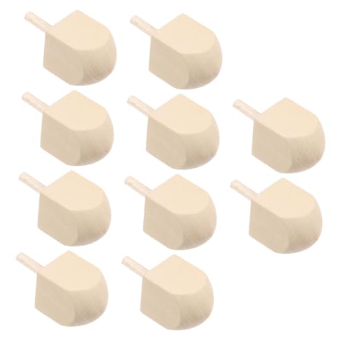 Milisten 10 Stück Holz Dreidel für Unfertige DIY Hanukkah aus Natürlichem Holz für Bastelprojekte und Feiertagsdekorationen Milisten 10 Stück Holz Dreidel für Unfertige DIY Hanukkah aus Natürlichem Holz für Bastelprojekte und Feiertagsdekorationen von Milisten