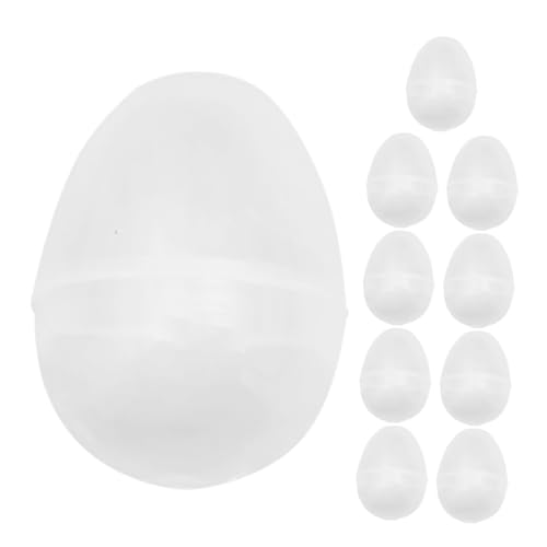 Milisten 10 Stück Ostereier Eierfarben Ostern Ostereihalter Taschenfüller Für Osterpartys Klares Osterei Befüllbare Eierbehälter Ostern Dekorative Eier Osterei- Plastik Transparent Milisten 10 Stück Ostereier Eierfarben Ostern Ostereihalter Taschenfüller Für Osterpartys Klares Osterei Befüllbare Eierbehälter Ostern Dekorative Eier Osterei- Plastik Transparent von Milisten