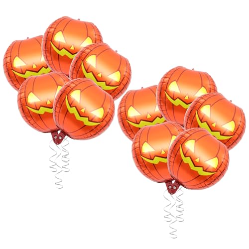 Milisten 10 Stück Teiliges Kürbis Luftballon Aluminiumfolie für Halloween Dekoration Kreative Halloween Partybedarf Gruselige für Kinderfeste und Veranstaltungen Milisten 10 Stück Teiliges Kürbis Luftballon Aluminiumfolie für Halloween Dekoration Kreative Halloween Partybedarf Gruselige für Kinderfeste und Veranstaltungen von Milisten