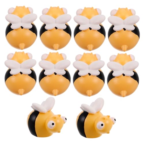 Milisten 10 Stück Teiliges Mini Harz Bienen Handgefertigte Kleine Bienenfiguren Detailreiche Miniaturdekoration für DIY Feengarten Scrapbooking Kuchen Topper und Bastelprojekte Milisten 10 Stück Teiliges Mini Harz Bienen Handgefertigte Kleine Bienenfiguren Detailreiche Miniaturdekoration für DIY Feengarten Scrapbooking Kuchen Topper und Bastelprojekte von Milisten