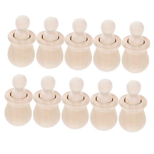 Milisten 10 Stück Teiliges Naturbelassene Holzfiguren zum Bemalen Glatte Oberfläche DIY Bastelset für Erwachsene Kreative Holzpuppen für Dekoration und Geschenke Milisten 10 Stück Teiliges Naturbelassene Holzfiguren zum Bemalen Glatte Oberfläche DIY Bastelset für Erwachsene Kreative Holzpuppen für Dekoration und Geschenke von Milisten