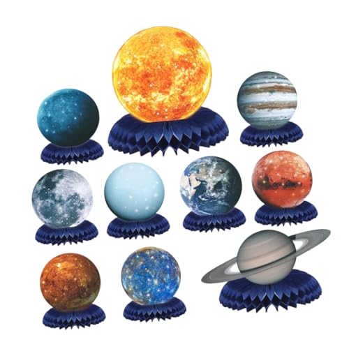 Milisten 10 Stück Teiliges Planet Themen Wabenmittelstück für Geburtstagsfeiern Tischdekoration für Weltraum Partys Dekorative Honeycomb Deko für Zuhause und Garten Fröhliche für Milisten 10 Stück Teiliges Planet Themen Wabenmittelstück für Geburtstagsfeiern Tischdekoration für Weltraum Partys Dekorative Honeycomb Deko für Zuhause und Garten Fröhliche für von Milisten