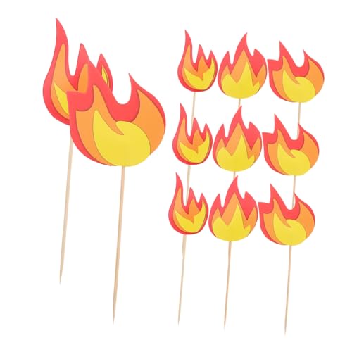 Milisten 10 Stück Topper Mit Feuerwehrmann Motiv – Cuake Dekorationen Dekorationszubehör Und Themen Geburtstags Lkw Kinderrettungsparty Kinderfeiern Feuerkuchen Kuchen Für von Milisten