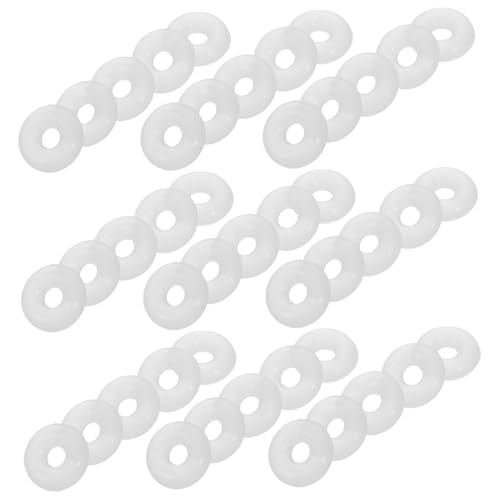 Milisten 100 Stück Armband Positionierungsperlen Ringstopper für lose Ringe Positionierungsperlen für Armbänder Abstandshalter für Charm-Armbänder Stopperperlen für Armbänder Gummi Weiß von Milisten