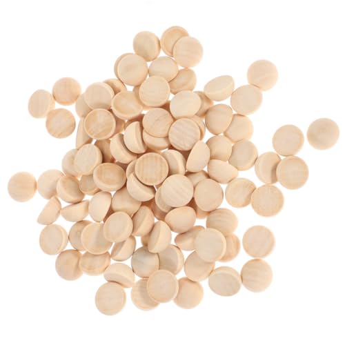 Milisten 100 Stück Halbkugel Aus Holzperlen Natürliche Halbkugel Weihnachtsschmuck Mini Halbkugel Durchmesser Unvollendet Natürlich Lose Perlen Für Schmuck Holz Basteln Charms-perlen Beige von Milisten