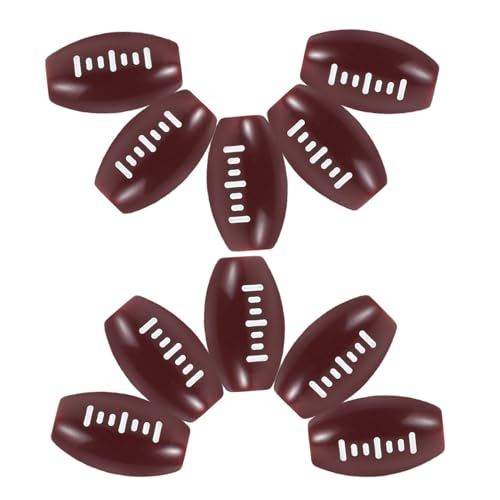 Milisten 100 Stück Rugby-perlen Fußballperlen Für Armbänder Kugelperlen Für Die Schmuckherstellung Sportbälle Schmuck Schmuckperlen Diy -schmuckzubehör Acryl Dark Brown Milisten 100 Stück Rugby-perlen Fußballperlen Für Armbänder Kugelperlen Für Die Schmuckherstellung Sportbälle Schmuck Schmuckperlen Diy -schmuckzubehör Acryl Dark Brown von Milisten