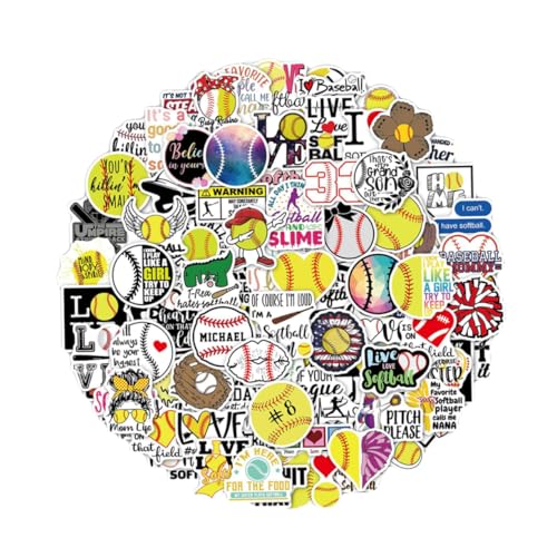 Milisten 100 Stück Teiliges Baseball Vinyl Sticker Selbstklebend Wetterfest Vielseitig für Laptop Gepäck Skateboard für Jugendliche Kreative DIY gestaltung Sichere Materialien Milisten 100 Stück Teiliges Baseball Vinyl Sticker Selbstklebend Wetterfest Vielseitig für Laptop Gepäck Skateboard für Jugendliche Kreative DIY gestaltung Sichere Materialien von Milisten
