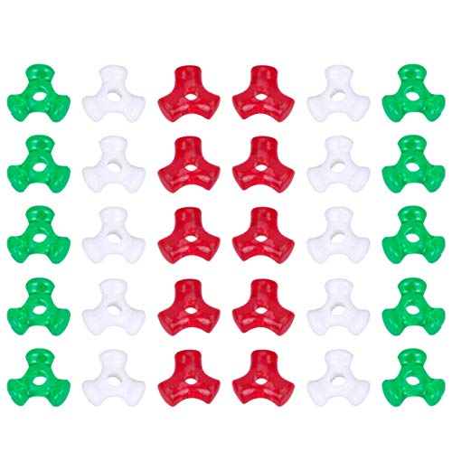 Milisten 1000 Stück Weihnachten Tri Perlen Zuckerstange Ornament Basteln Kit Urlaub Perlen Ornamente DIY Handarbeit Perlen für Weihnachten Party Handwerk Kranz Baum (3 Farben) von Milisten