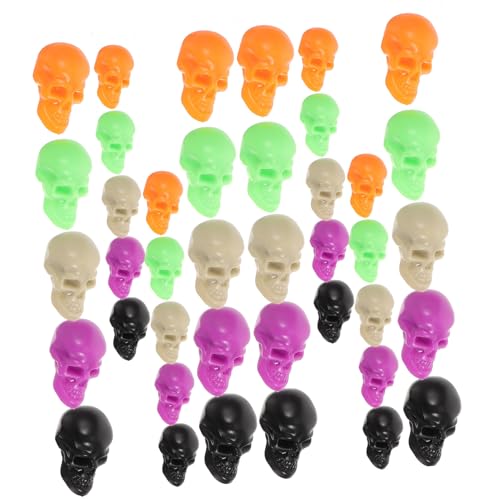 Milisten 100Stücke Mini Totenköpfe Halloween Deko Realistische Schädel Requisiten Für Party DIY Stabile Kunststofffiguren Für Gruselige Milisten 100Stücke Mini Totenköpfe Halloween Deko Realistische Schädel Requisiten Für Party DIY Stabile Kunststofffiguren Für Gruselige von Milisten