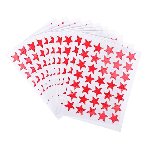 Milisten 10Blätter Belohnungsstern Aufkleber Selbstklebende Stern Sticker Für Sicher Und Leicht Für Schulprojekte Und Motivation Leuchtendem Milisten 10Blätter Belohnungsstern Aufkleber Selbstklebende Stern Sticker Für Sicher Und Leicht Für Schulprojekte Und Motivation Leuchtendem von Milisten