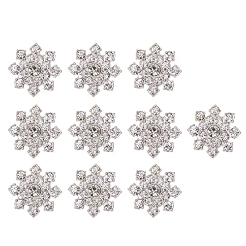 Milisten 10Stücke Strass Blumendekore DIY Zubehör für Kleidung Silberne Legierungsornamente für Handgemachte Ohrringe und Broschen Schmuckverzierungen für Hochzeiten und Partys Milisten 10Stücke Strass Blumendekore DIY Zubehör für Kleidung Silberne Legierungsornamente für Handgemachte Ohrringe und Broschen Schmuckverzierungen für Hochzeiten und Partys von Milisten