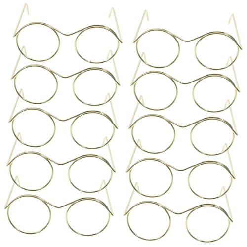 Milisten 10Stücke Teiliges Mini Puppenbrillen Eckige Brille Für Puppen Zubehör Für Rollenspiele Und Puppenmode Handwerkliche Sonnenbrillen Kompatibel Mit Verschiedenen von Milisten