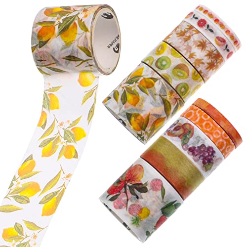 Milisten 10st Washi-tape Ahornblätter Washi Tape Scrapbook-klebeband Selbstklebendes Planerband Washi Tapes Schreiben Herbstliche Kürbisdekoration Blumen Washington Japanisches Papier von Milisten