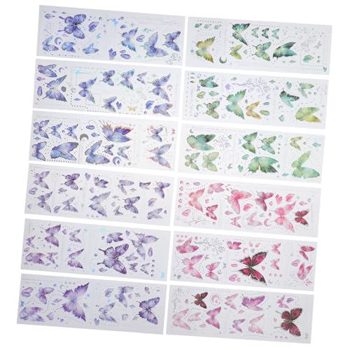 Milisten 12 Blatt Schmetterlingsaufkleber Pet Material DIY Sticker für Journal Tagebuch Scrapbooking Feine Verarbeitung Langlebig Geeignet für Glatte Oberflächen Wie Tassen Fotoalben Milisten 12 Blatt Schmetterlingsaufkleber Pet Material DIY Sticker für Journal Tagebuch Scrapbooking Feine Verarbeitung Langlebig Geeignet für Glatte Oberflächen Wie Tassen Fotoalben von Milisten