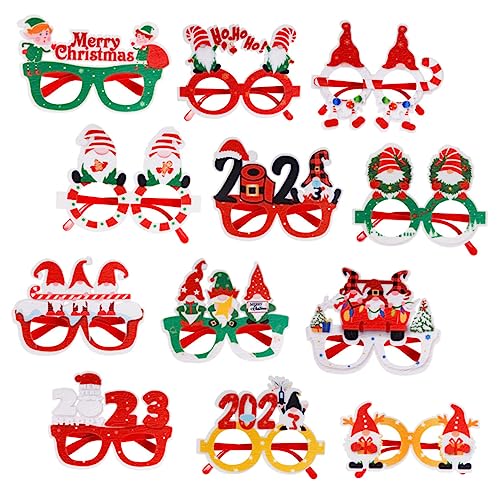 Milisten 12 Stück Brille für die Weihnachtsfeier kinderferngläser weihnachtsmotiv partygläser Weihnachtsfeier Brille Weihnachtsfeierbrille Brillen zu Weihnachten Weihnachtsbedarf Filzstoff Milisten 12 Stück Brille für die Weihnachtsfeier kinderferngläser weihnachtsmotiv partygläser Weihnachtsfeier Brille Weihnachtsfeierbrille Brillen zu Weihnachten Weihnachtsbedarf Filzstoff von Milisten