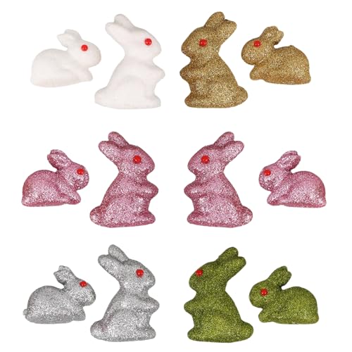 Milisten 12 Stück Kaninchen-Verzierung Dekorationen für die Ostergeburtstagsfeier Tischmittelstücke Ostern hausdekorationen Tischdekoration zu Hause zu Ostern Schaum Milisten 12 Stück Kaninchen-Verzierung Dekorationen für die Ostergeburtstagsfeier Tischmittelstücke Ostern hausdekorationen Tischdekoration zu Hause zu Ostern Schaum von Milisten