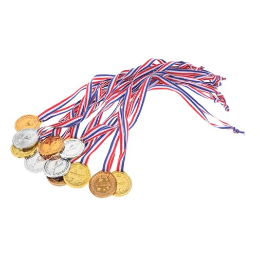 Milisten 12 Stück Medaillen für Medaillen für Sportmedaillen klein Fußballpokal-Medaille sport Mini Medaillen Volleyball Medaillen gefälschte Medaille Plastik von Milisten