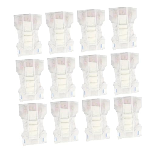 Milisten 12 Stück Puppen-Anziehwindel puppenwindeln Puppen Kleidung puppenpflege Set Puppenkleidung realistisches Babypuppenzubehör Zubehör für Babypuppen PVC Rosa von Milisten