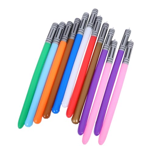 Milisten 12 Stück Teiliges Aufblasbares Lichtschwert Leichte Stabile Partyspielzeuge Schnelle Befüllung Kreative Rollenspiele Kindergeburtstags mitgebsel für Drinnen und Draußen von Milisten