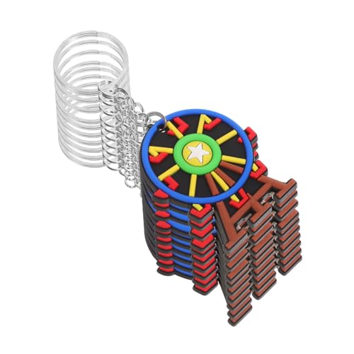 Milisten 12 Stück Teiliges Ferris Wheel Schlüsselanhänger für Frauen Karneval Schlüsselringe Niedliches Design Geschenkidee für Freunde für Taschen und Rucksäcke von Milisten