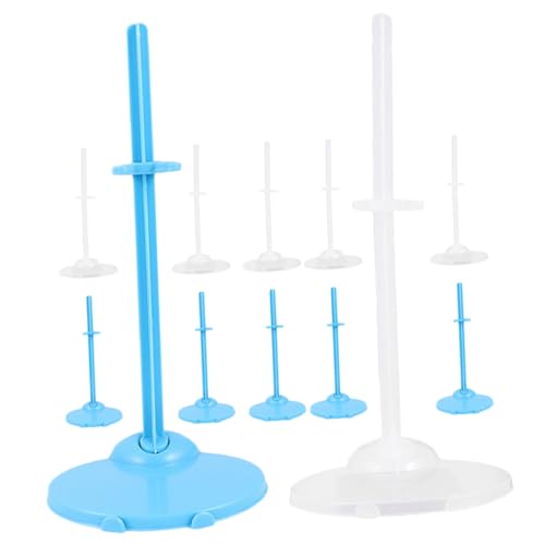 Milisten 12 Stück Teiliges Puppenständer Stabilem Kunststoff Transparente und Blaue Halter für Tisch Puppenhaus deko Doll Holder zur Sicheren Display Spielzeugfixierung Milisten 12 Stück Teiliges Puppenständer Stabilem Kunststoff Transparente und Blaue Halter für Tisch Puppenhaus deko Doll Holder zur Sicheren Display Spielzeugfixierung von Milisten