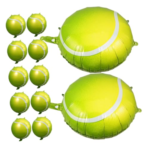 Milisten 12 Stück Teiliges Tennisparty Aluminiumfolie Luftballons Langlebig Reißfest mit Aufhängeloch für Sportliche Geburtstagsdeko Geeignet für Indoor und Outdoor Milisten 12 Stück Teiliges Tennisparty Aluminiumfolie Luftballons Langlebig Reißfest mit Aufhängeloch für Sportliche Geburtstagsdeko Geeignet für Indoor und Outdoor von Milisten