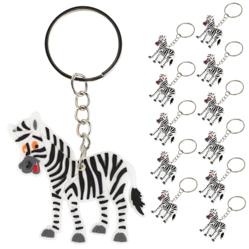 Milisten 12 Stück Teiliges Zebra Schlüsselanhänger Cartoon Keychain Dekor Robustes Tiermotiv für Partygeschenke und Taschenanhänger Vielseitig Einsetzbar und Langlebig Milisten 12 Stück Teiliges Zebra Schlüsselanhänger Cartoon Keychain Dekor Robustes Tiermotiv für Partygeschenke und Taschenanhänger Vielseitig Einsetzbar und Langlebig von Milisten