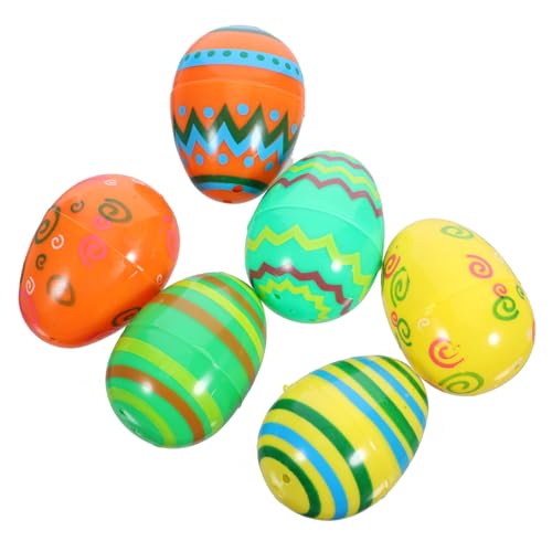 Milisten 12 Stück Wiederbefüllbare Ostereier aus Plastik Bunte Eierspielzeuge für Ostern für Partydekoration und für Ostereiersuche und Füllmaterial Milisten 12 Stück Wiederbefüllbare Ostereier aus Plastik Bunte Eierspielzeuge für Ostern für Partydekoration und für Ostereiersuche und Füllmaterial von Milisten