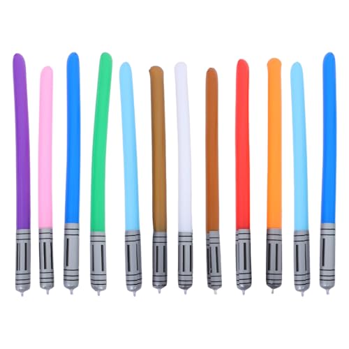 Milisten 12 Stück aufblasbare Schwerter für Kinder: Geburtstagsgeschenke für Jungen – Aufblasbare Zauberstäbe für Festivals – Aufblasbare Pool-Spielzeuge – Lustige Partytütenfüller von Milisten